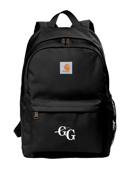 Carhartt Black Canvas Backpack w/"GG" Logo