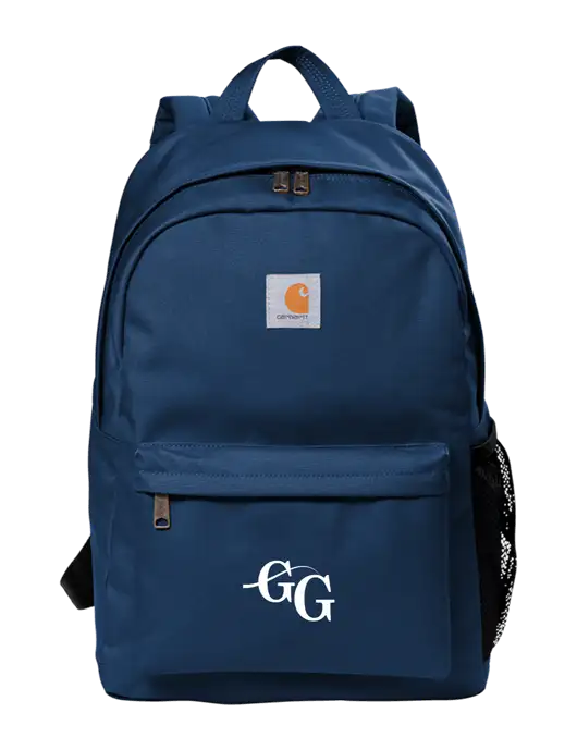 Carhartt Navy Canvas Backpack w/"GG" Logo
