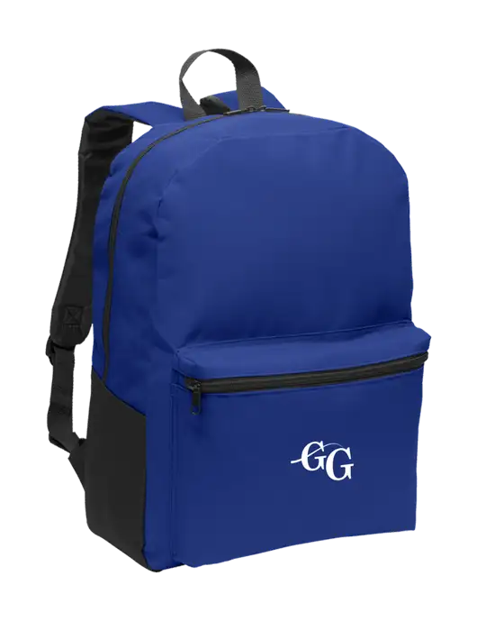 Casual Twilight Blue Lightweight Laptop Backpack w/"GG" Logo
