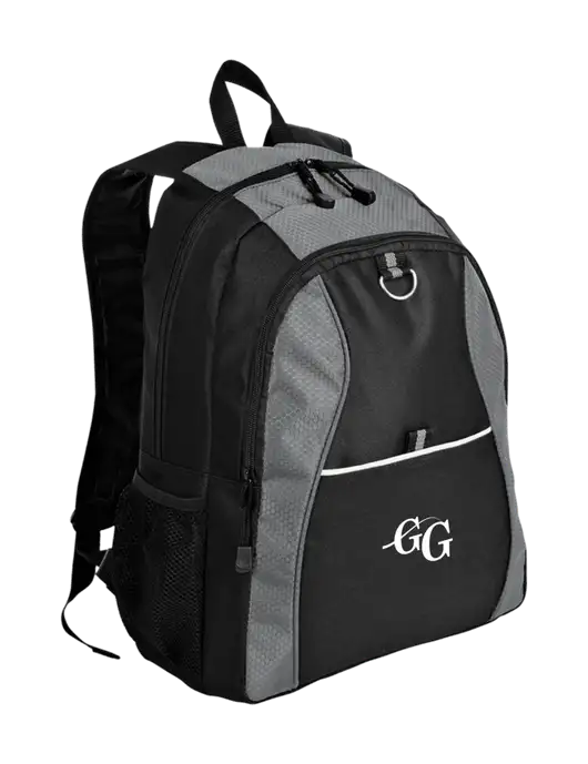 Honeycomb Grey/Black Backpack w/"GG" Logo