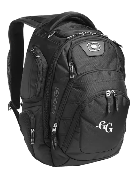 OGIO Black Stratagem Laptop Backpack w/"GG" Logo