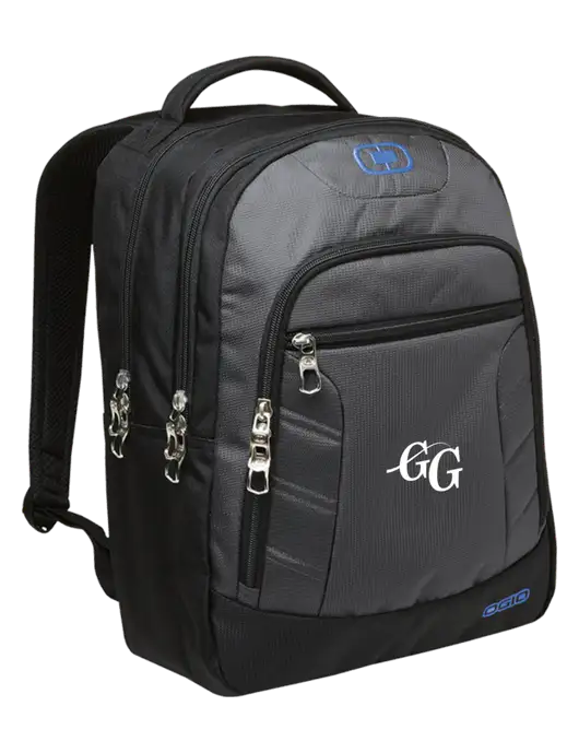 OGIO Dark Grey/Royal Blue Colton Laptop Backpack  w/"GG" Logo