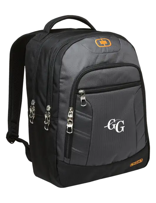 OGIO Dark Grey/Orange Colton Laptop Backpack
 w/"GG" Logo