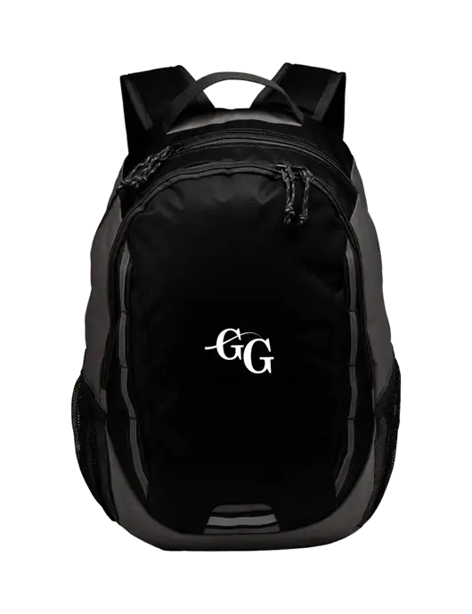 Ridge Black/Dark Charcoal Laptop Backpack w/"GG" Logo