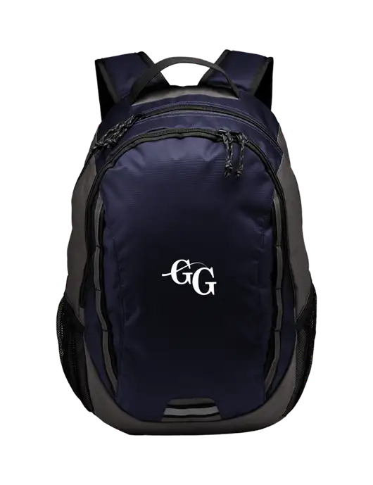 Ridge Deep Navy/Dark Charcoal Laptop Backpack w/"GG" Logo