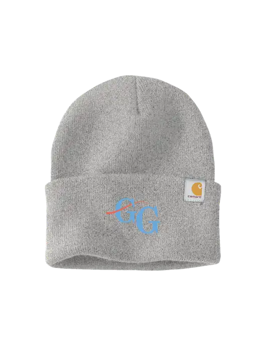 Carhartt Light Grey Heather Watch Cap 2.0 w/"GG" Logo