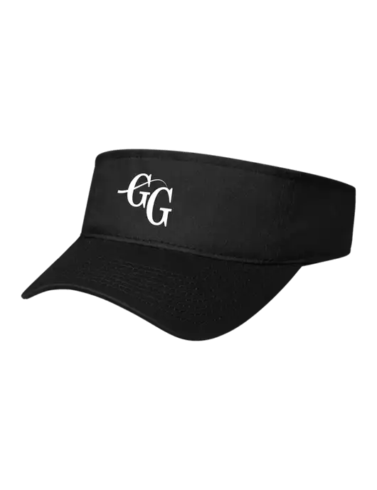 Black Cap Visor w/"GG" Logo