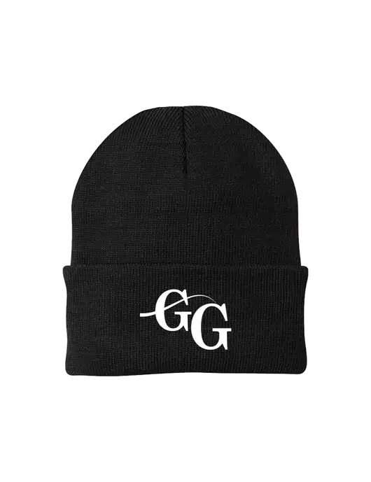 Black Knit Cap w/"GG" Logo