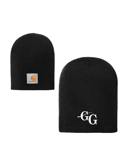 Carhartt Black Acrylic Knit Hat w/"GG" Logo