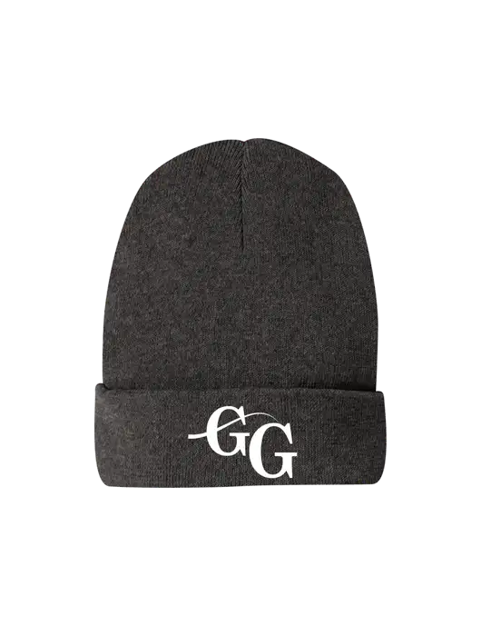 Recycled Charcoal Heather Beanie w/"GG" Logo