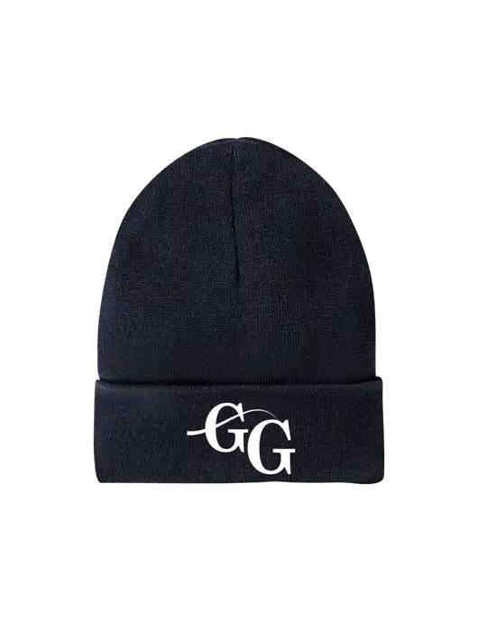 Recycled True Navy Beanie w/"GG" Logo
