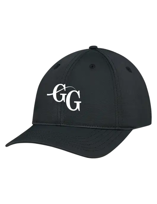 Black Nylon Twill Performance Cap w/"GG" Logo