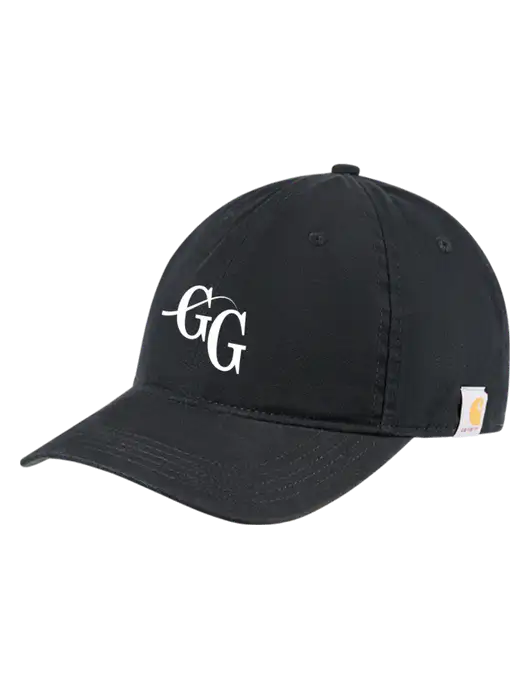 Carhartt Black Cotton Canvas Cap w/"GG" Logo