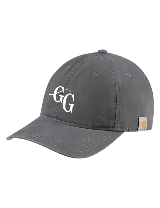 Carhartt Dark Grey Cotton Canvas Cap w/"GG" Logo