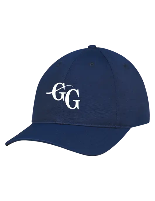 Navy Nylon Twill Performance Cap w/"GG" Logo