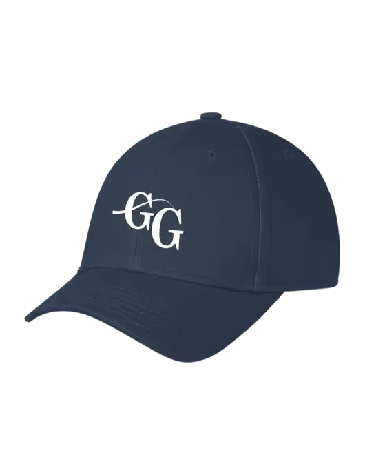 Navy Structured Cap Hook & Loop w/"GG" Logo