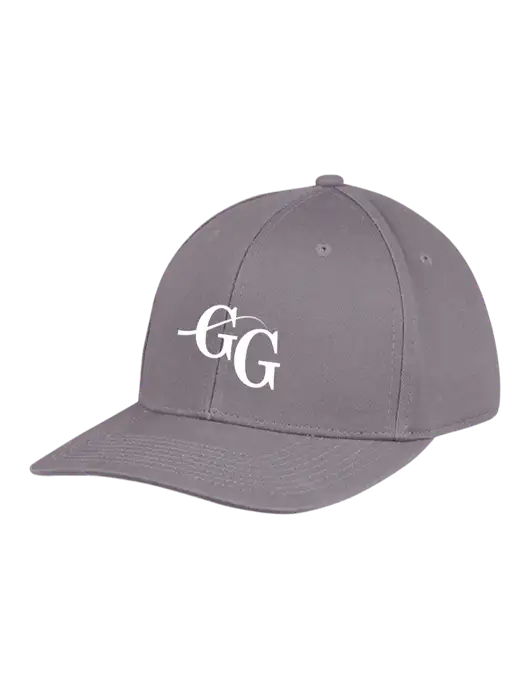 Premium Modern Structured Twill Charcoal Snapback Cap w/"GG" Logo