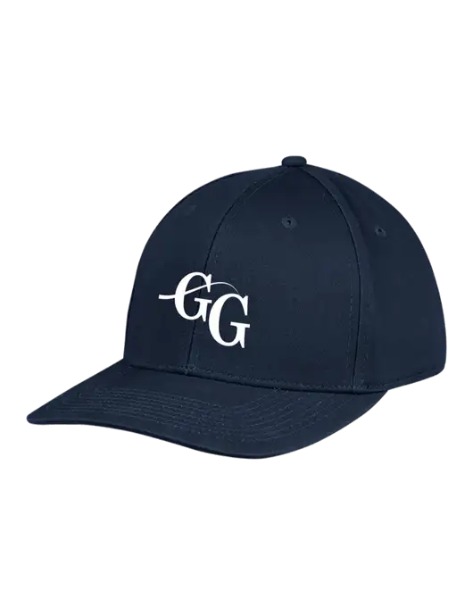 Premium Modern Structured Twill Navy Snapback Cap w/"GG" Logo