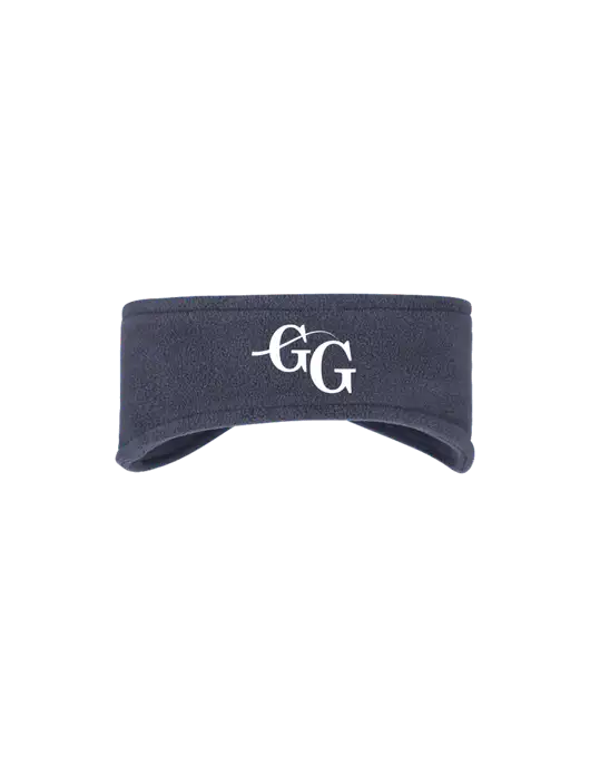 Navy Stretch Fleece Headband w/"GG" Logo
