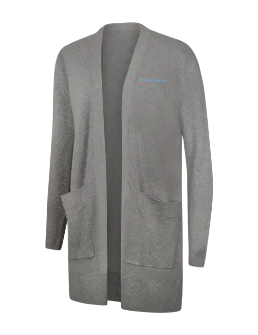 Mercer+Mettle Womens Light Grey Heather Open Front Cardigan Sweater w/Global Grace Logo