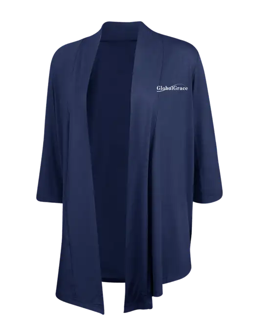 Dress Navy Blue Womens Concept Shrug w/Global Grace Logo