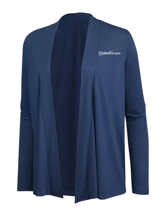 Dusty  Blue Womens Concept Cardigan w/Global Grace Logo