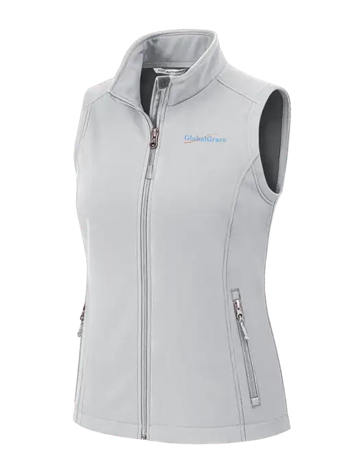 Marshmellow Womens Core Soft Shell Vest w/Global Grace Logo