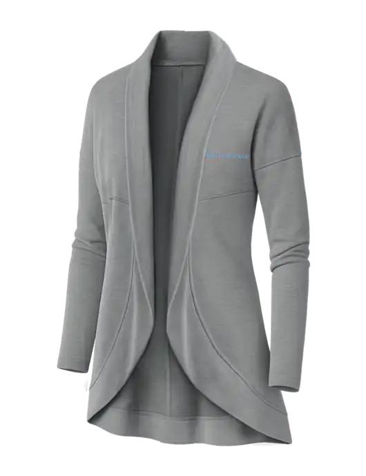 OGIO Light Grey Heather Womens Luuma Cocoon Fleece w/Global Grace Logo
