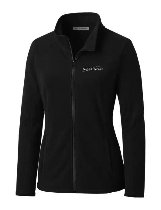 Black Womens Microfleece Jacket w/Global Grace Logo