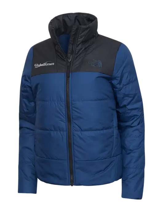 North Face Womens Navy Everyday Insulated Jacket w/Global Grace Logo