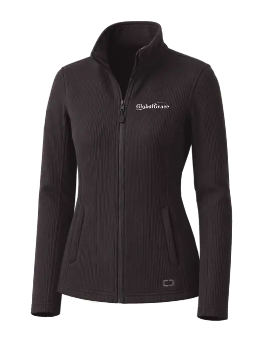 OGIO Blacktop Womens Grit Fleece Jacket w/Global Grace Logo