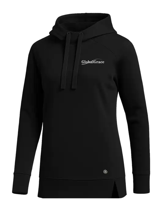 OGIO Black Womens Luuma Pullover Fleece Hoodie w/Global Grace Logo